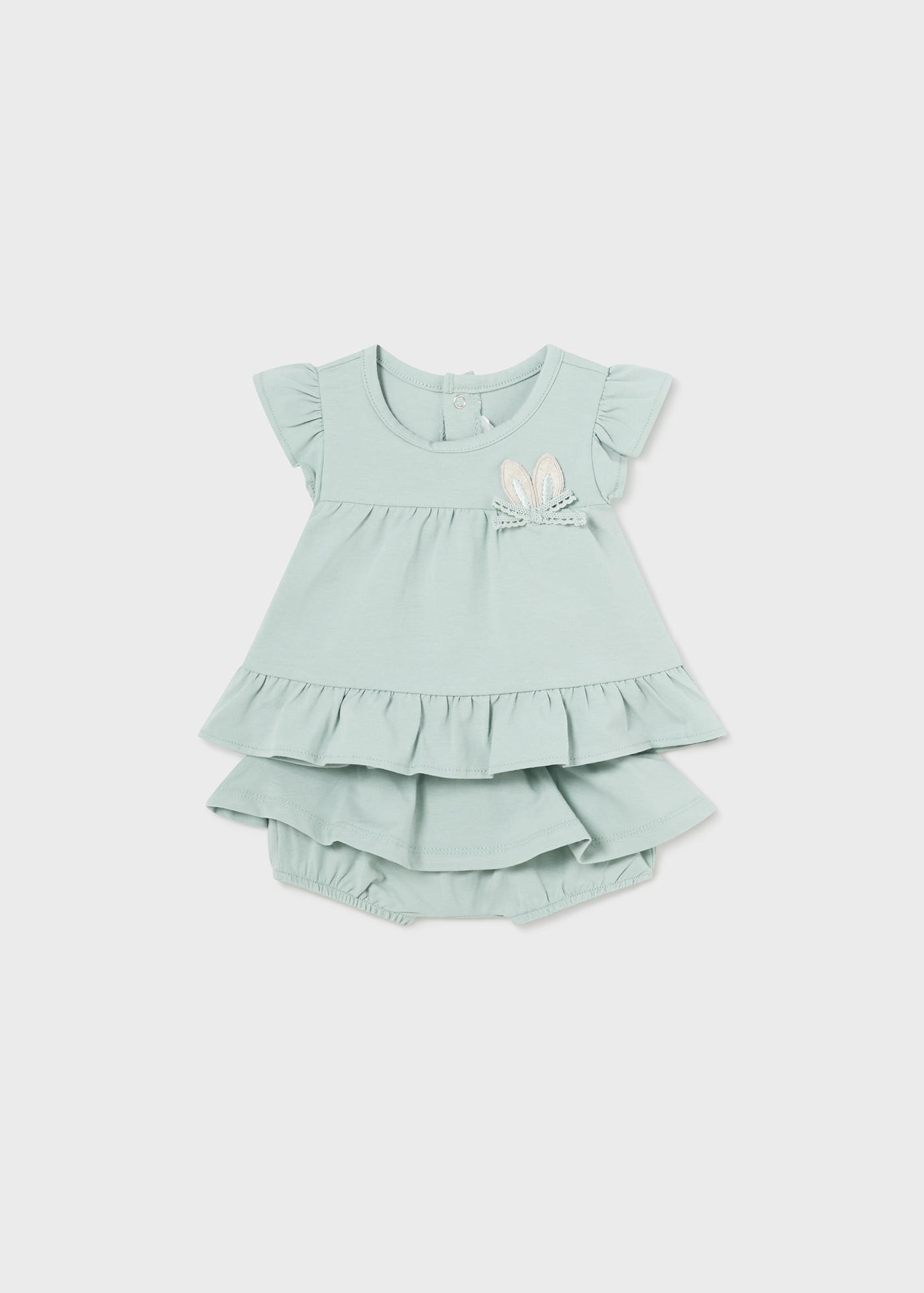 Conjunto de 4 peças Better Cotton para recém-nascidos na cor Jade