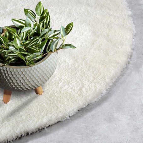 Vloerkleed Olaf - Rond - Ivory Wit