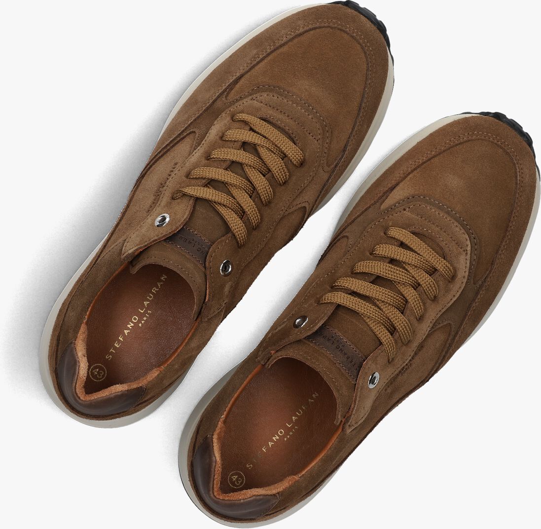 bruine stefano lauran lage sneakers champ