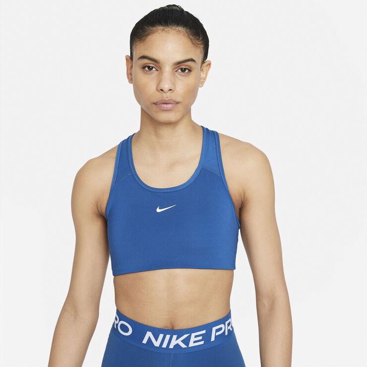 Nike Swoosh Medium Support Sports Bh Blå