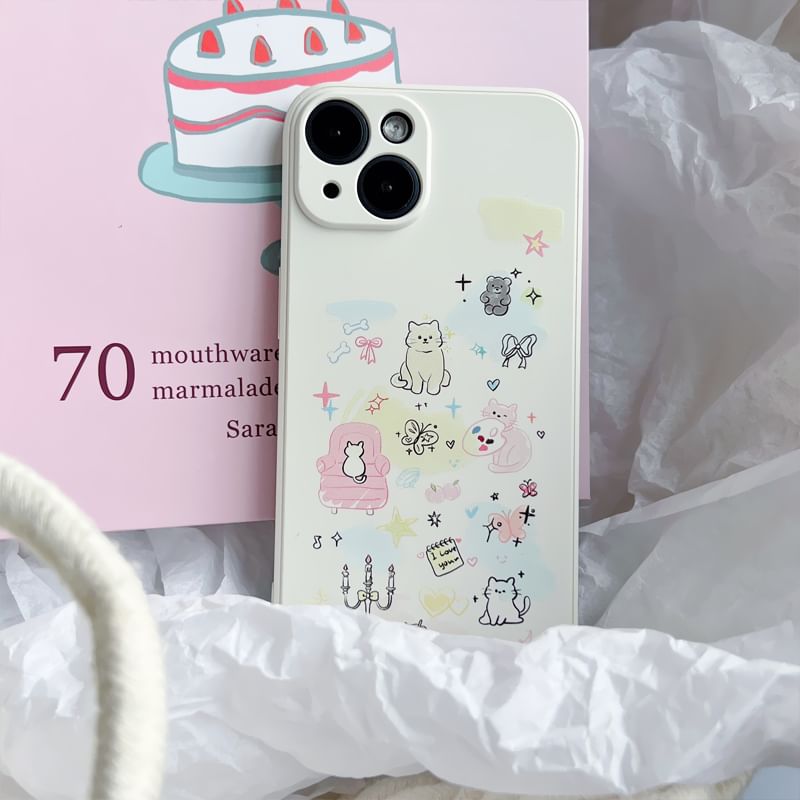 Hunerizie - Cat-telefoonhoesje - iPhone 15 Pro Max / 15 Pro / 15 Plus / 15 / 14 Pro Max / 14 Pro / 14 Plus / 14 / 13 Pro Max / 13 Pro / 13 / 13 mini / 12 Pro Max / 12 Pro / 12 / 12 mini / 11 Pro Max / 11 Pro / 11