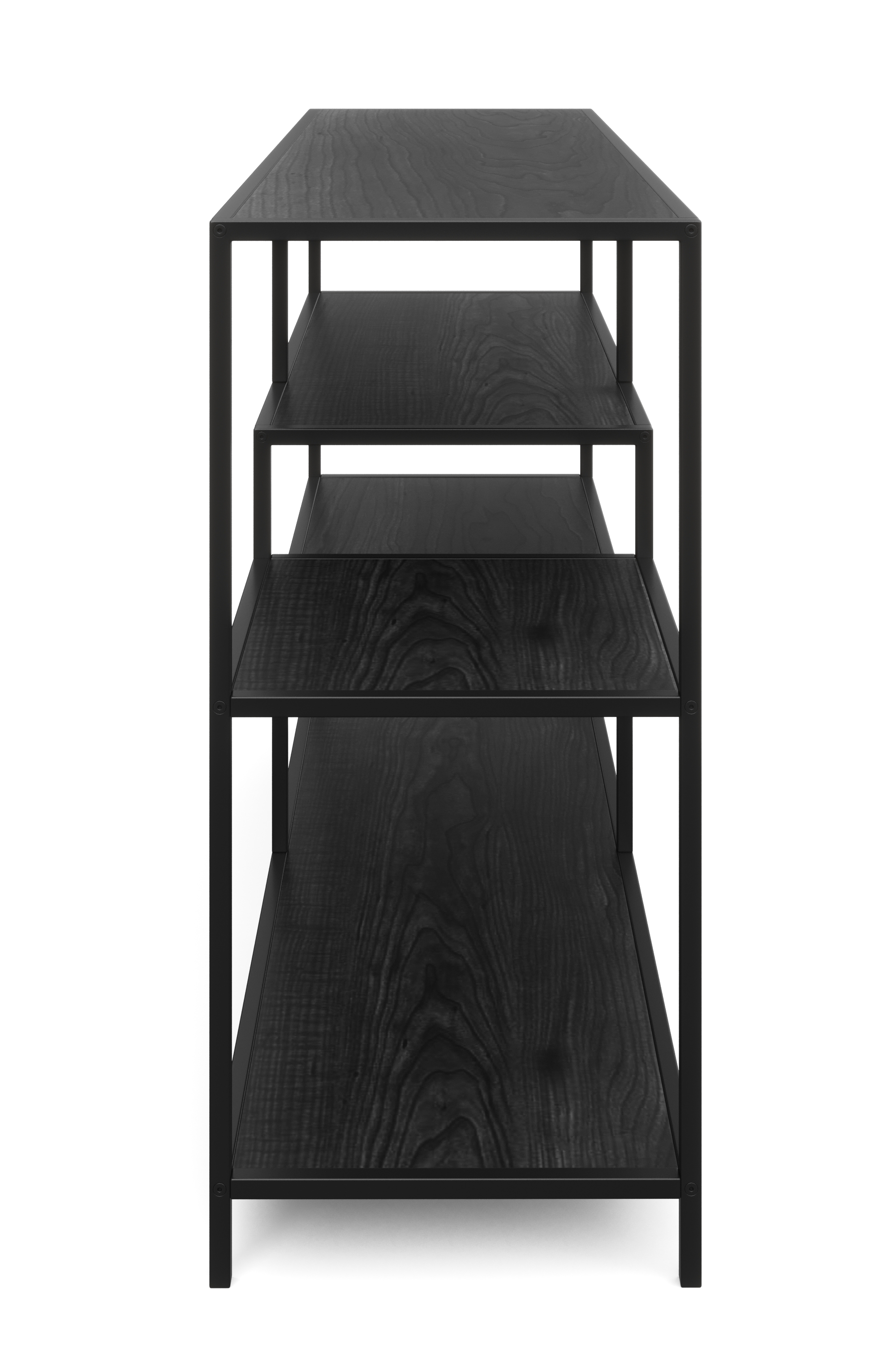 Bücherregal SEAFORD 117 x 78 cm schwarz