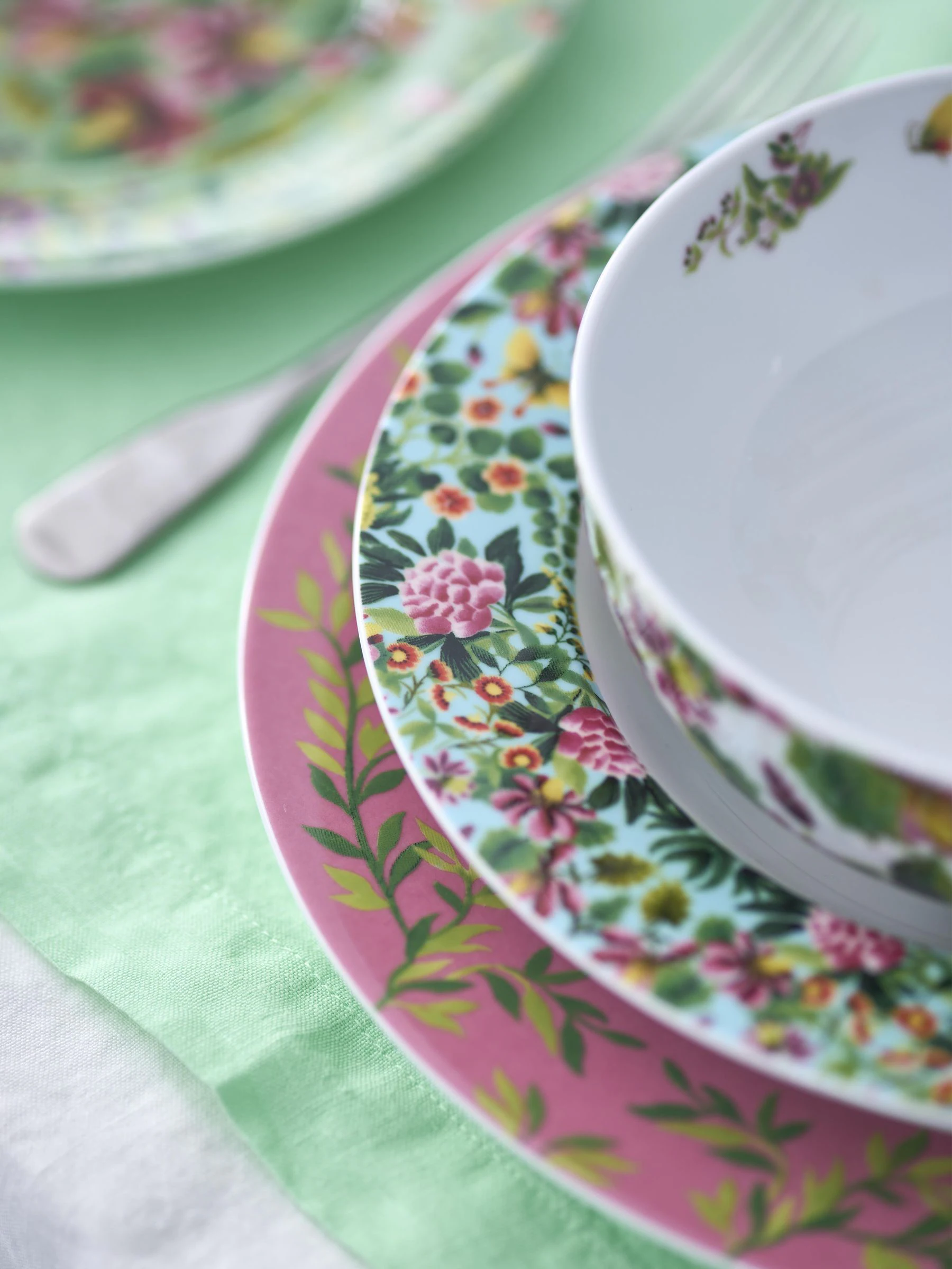 Designers Guild 4 Ikebana Damask dinerborden