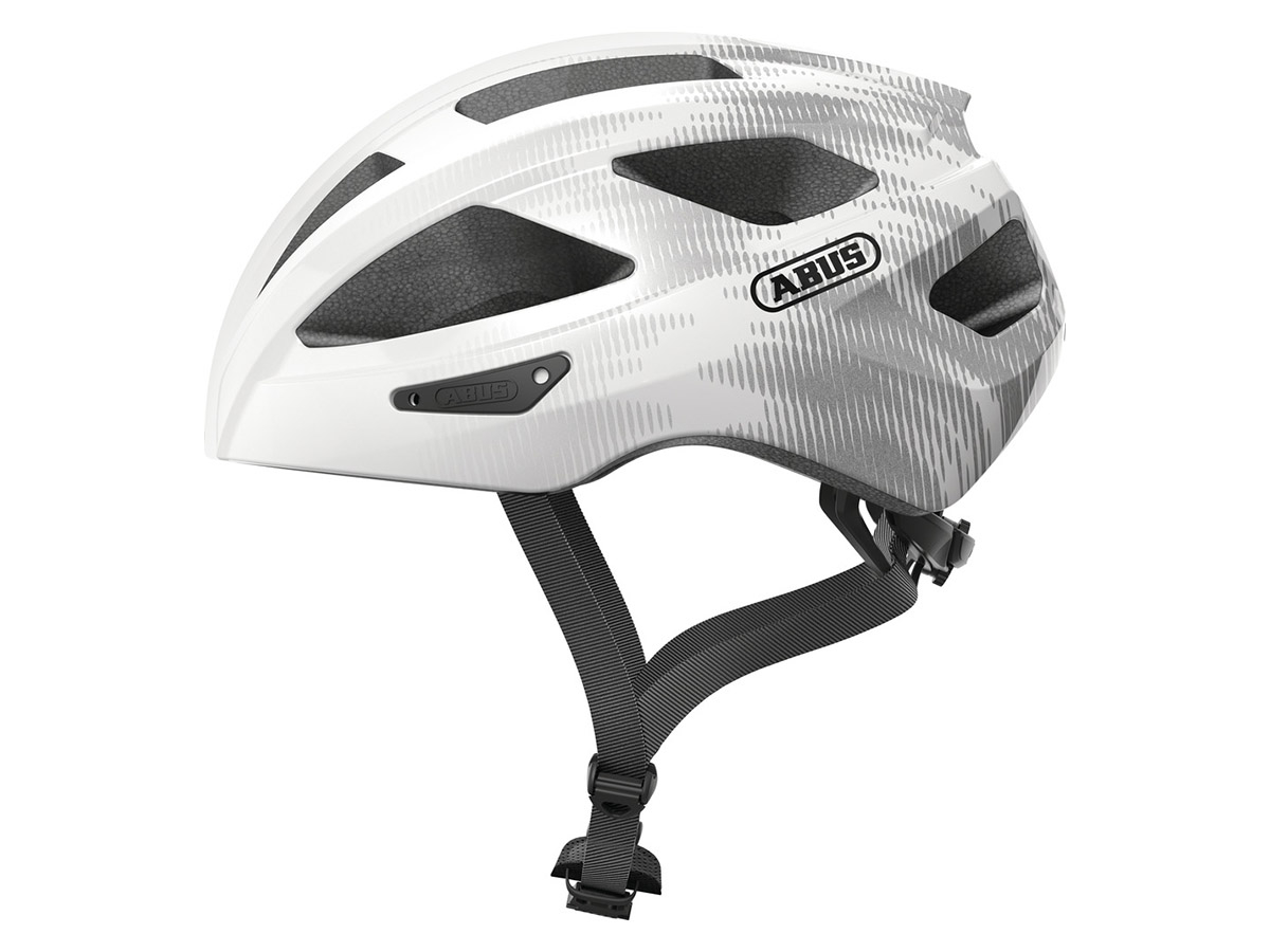 Abus Macator White Silver fietshelm
