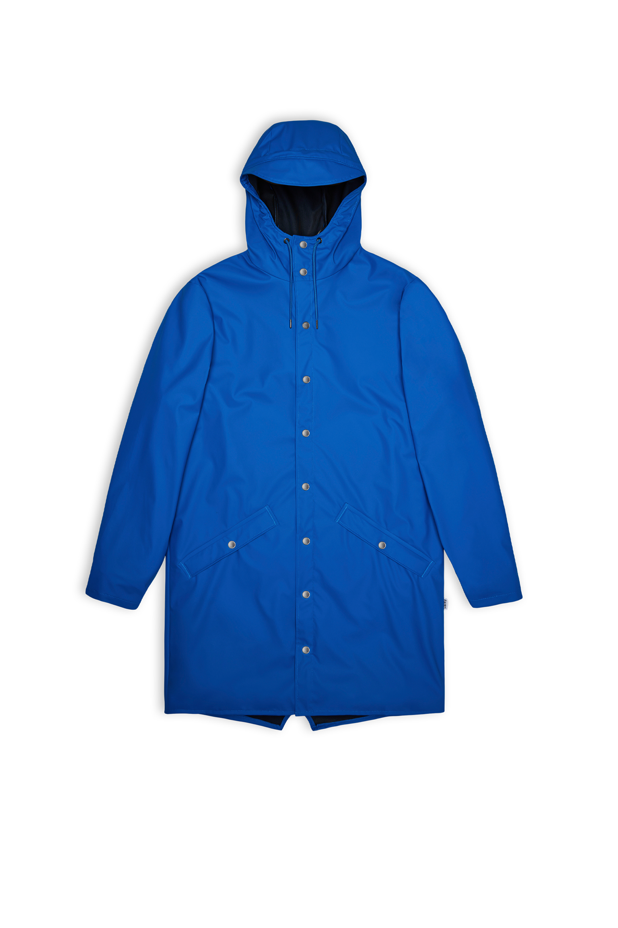 RAINS Coupe-vent imperméable long à capuche  Long Jacket W3 Bleu