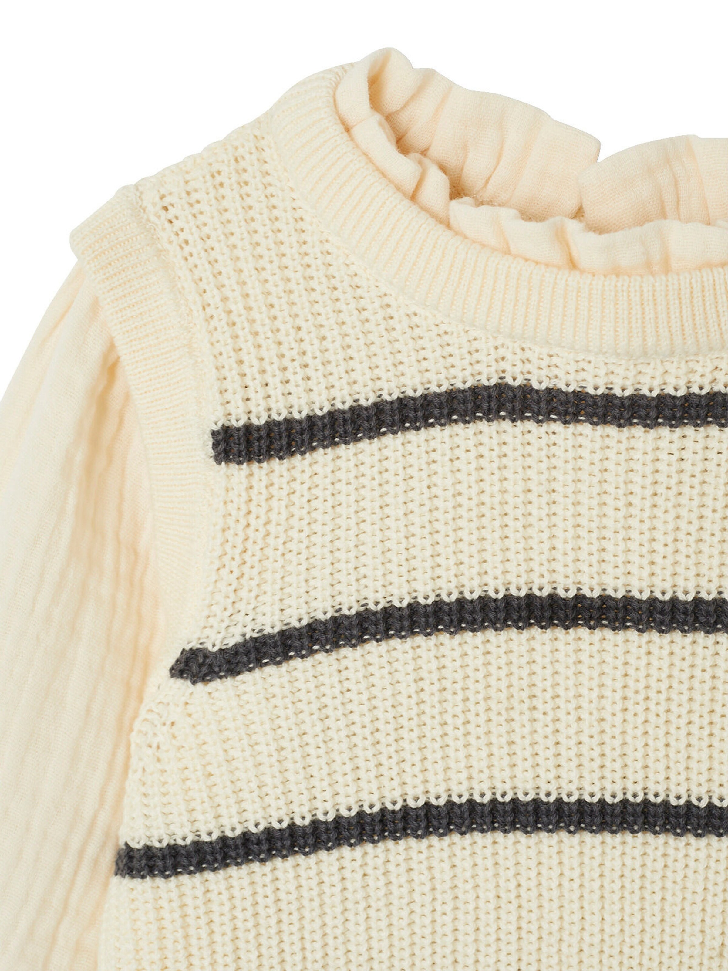 Vertbaudet Baby 2-in-1-Pullover wollweiß