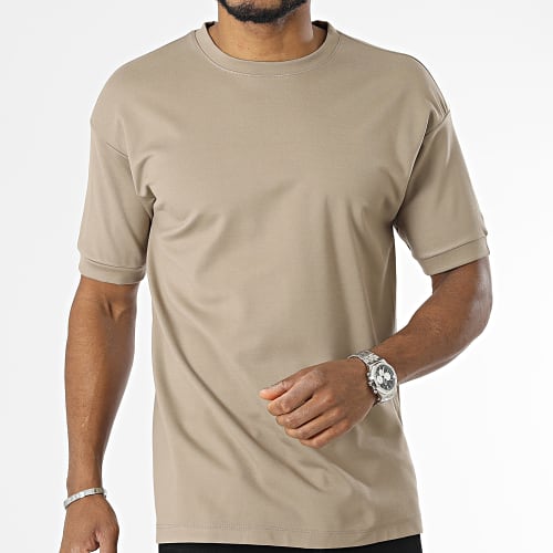 Tee Shirt Oversize Large Marron Taupe