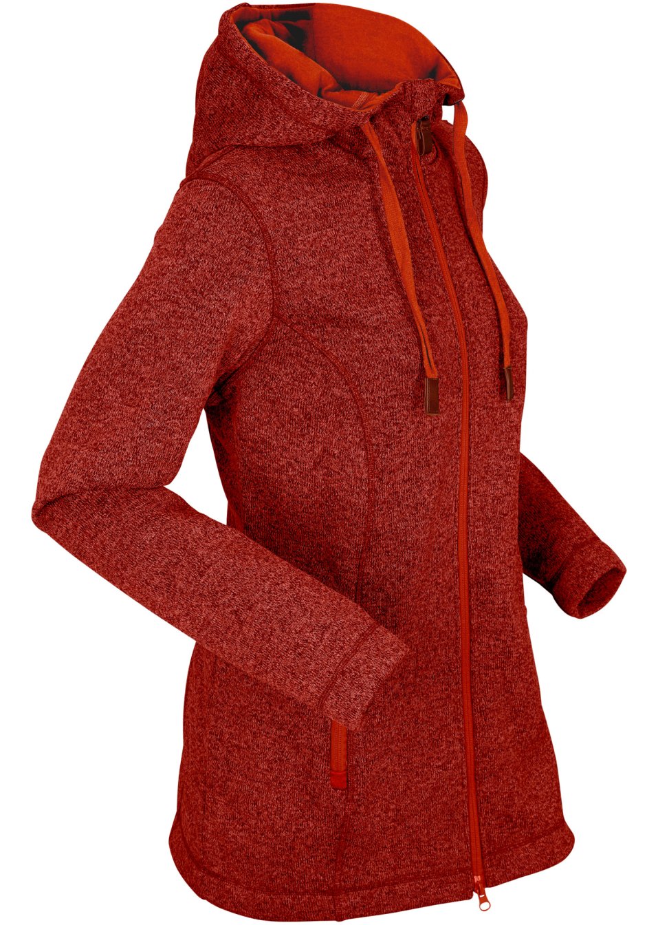 Veste en maille polaire à capuche