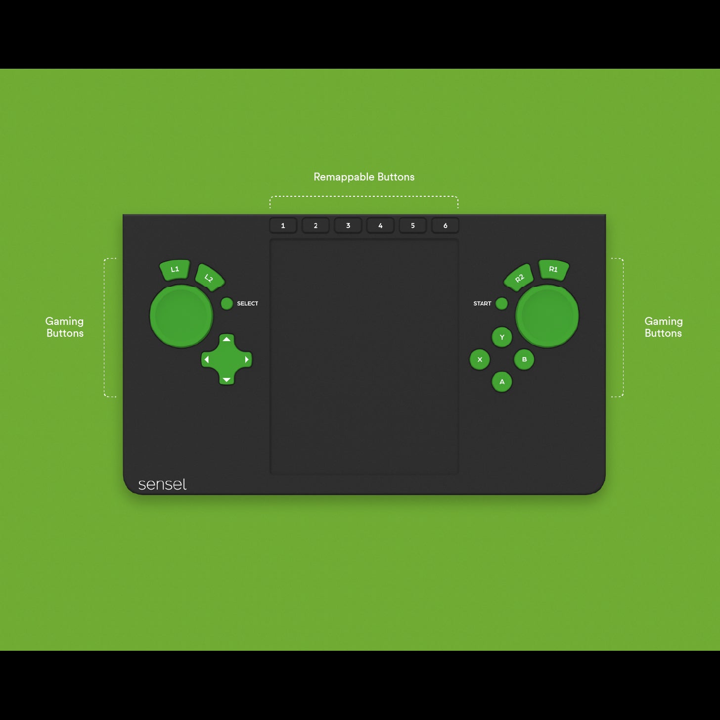 Sensel Gaming Overlay voor Morph controller
