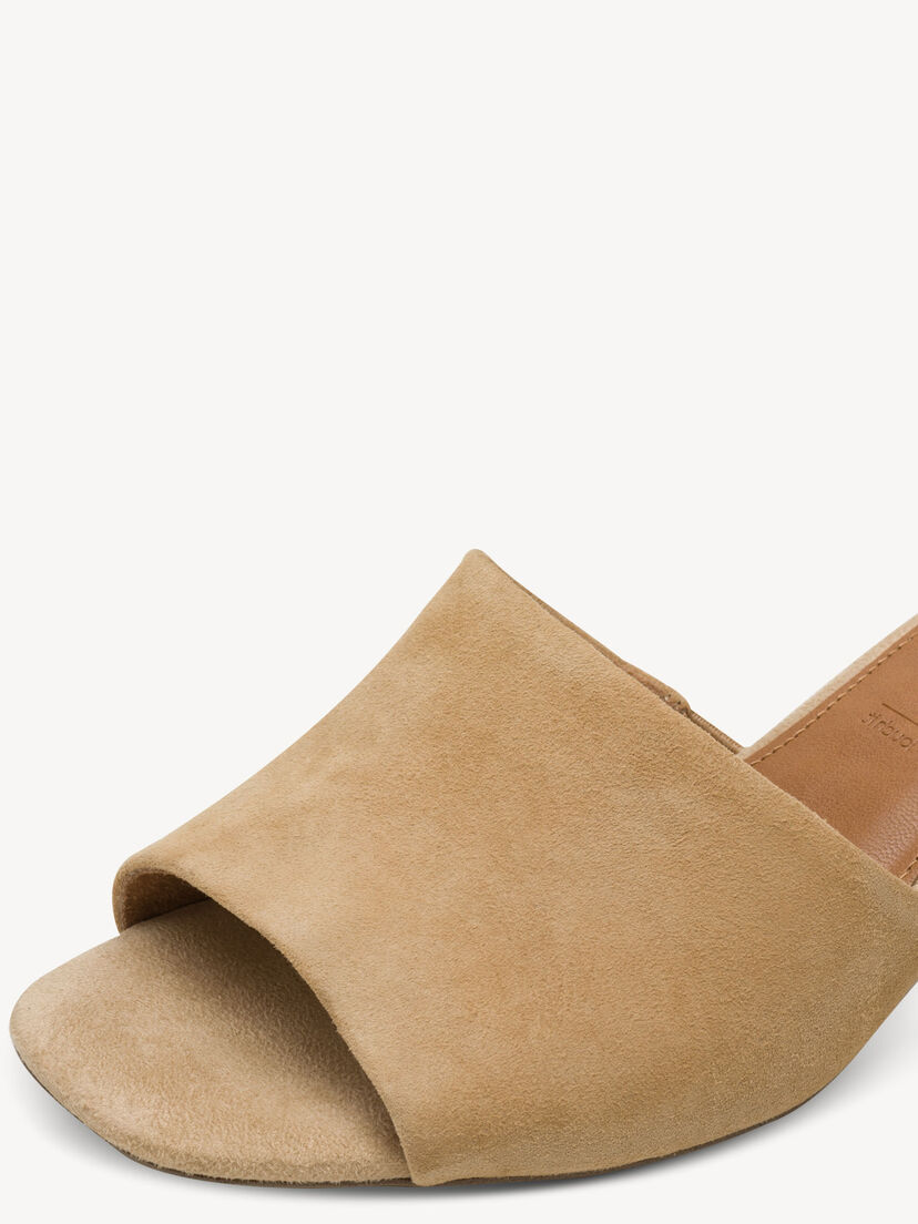 Leren Slipper - beige
