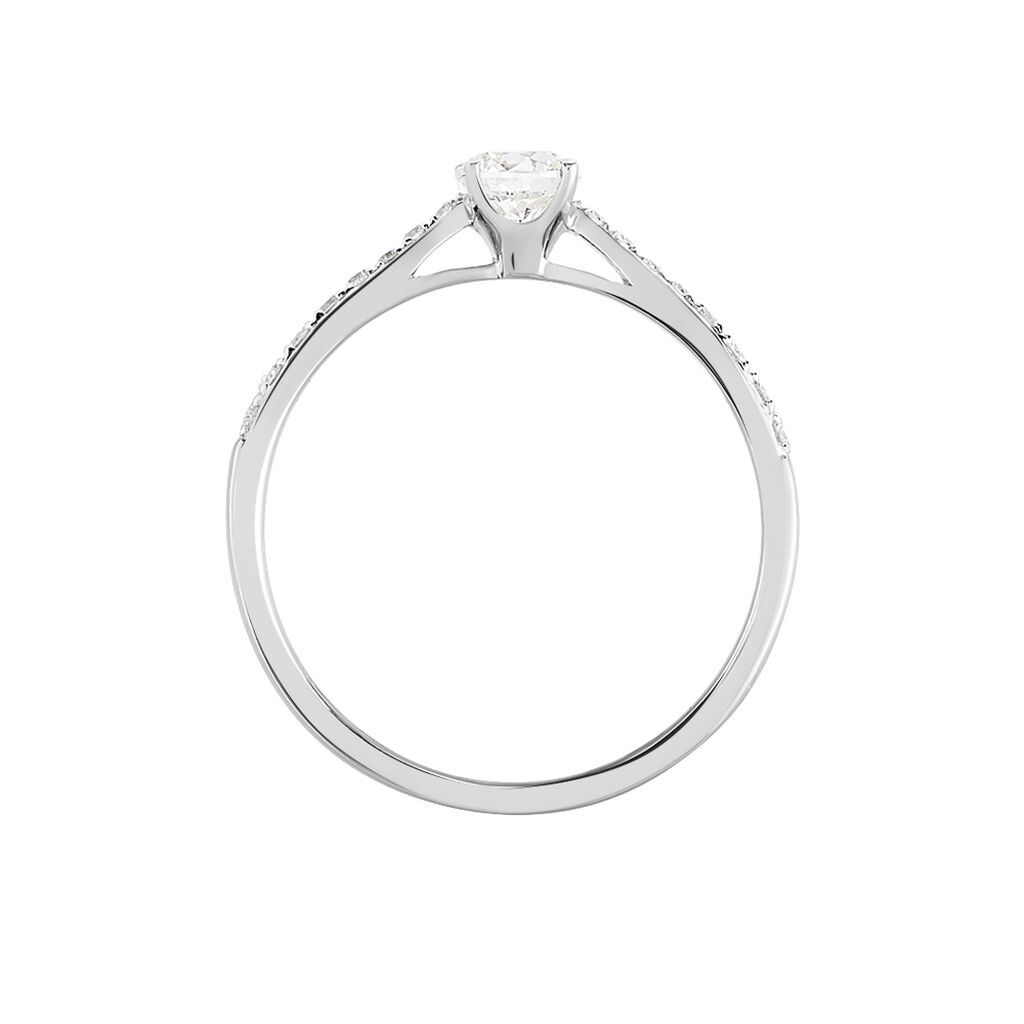 Bague Solitaire Hemera Or Blanc Diamant