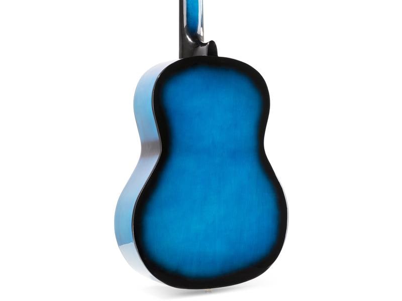 MAX Konzertgitarre SoloArt Set Blau Klassische Gitarre mit Zubehör