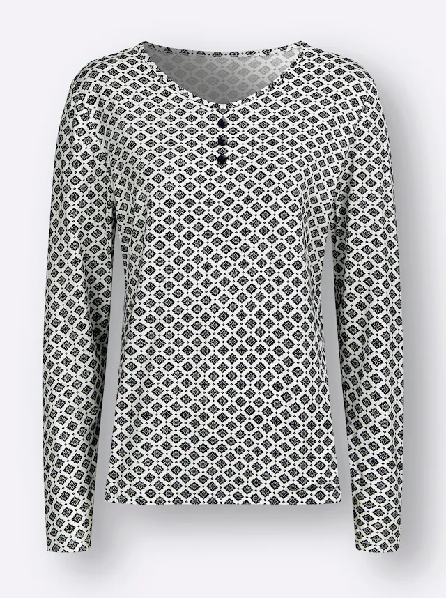 Inspirationen V-Shirt »Druck-Shirt«, 1 Stk.