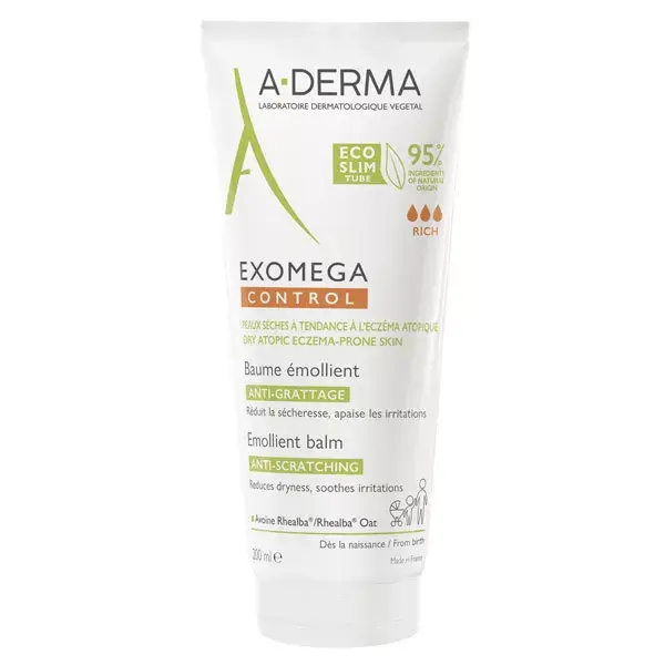 A-Derma Exomega Control Baume Émollient Anti-Grattage 200ml