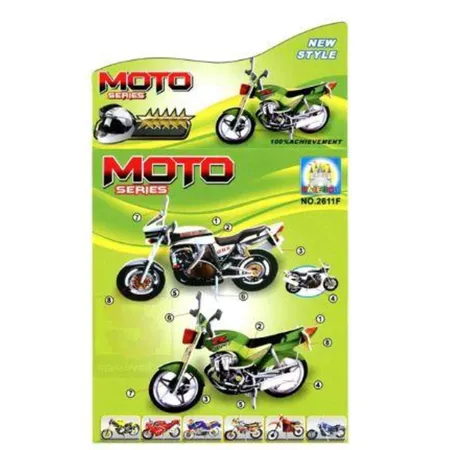 Postler 3D Puzzle Motorrad, 2 Stück, sortiert