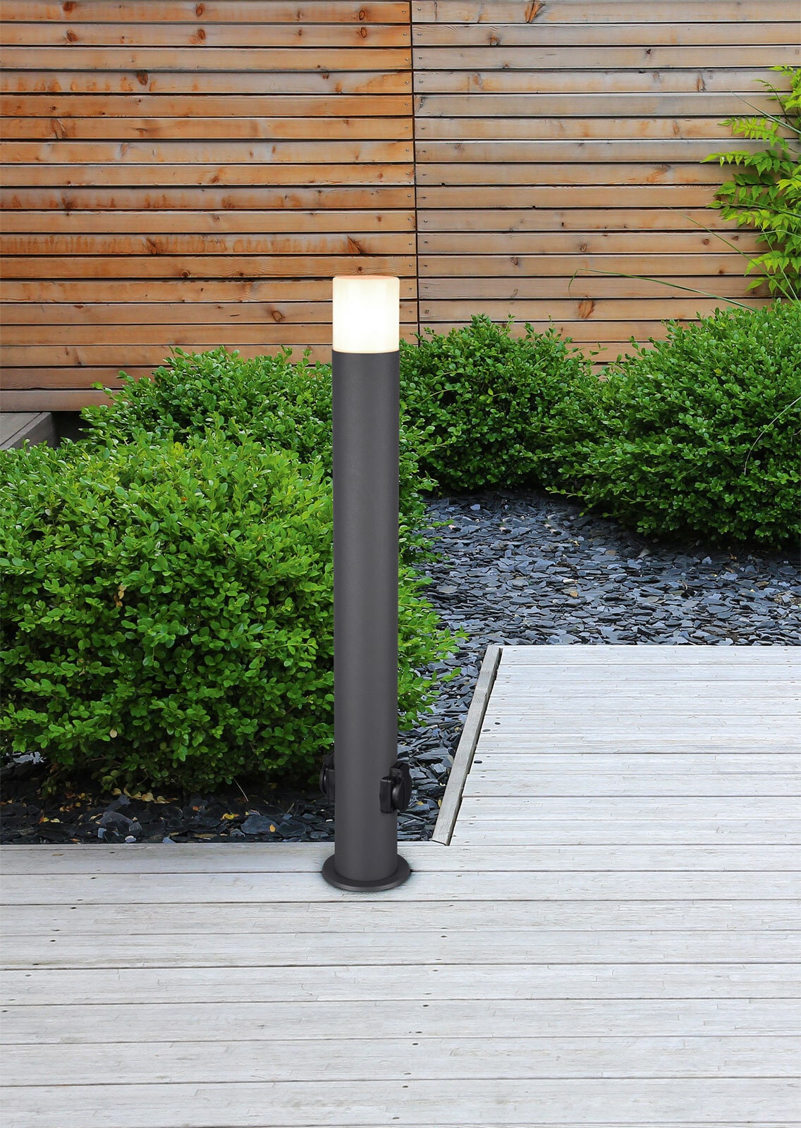 Hoosic Stehleuchte grau 424060142, D/H: 12/80 cm