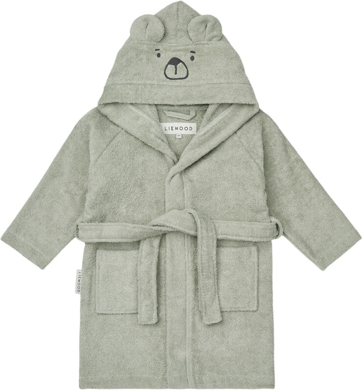 Liewood Lily Bear Bathrobe Dove blue