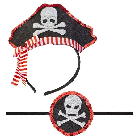 Widmann Piratenset mit Kopfteil & Augenmaske