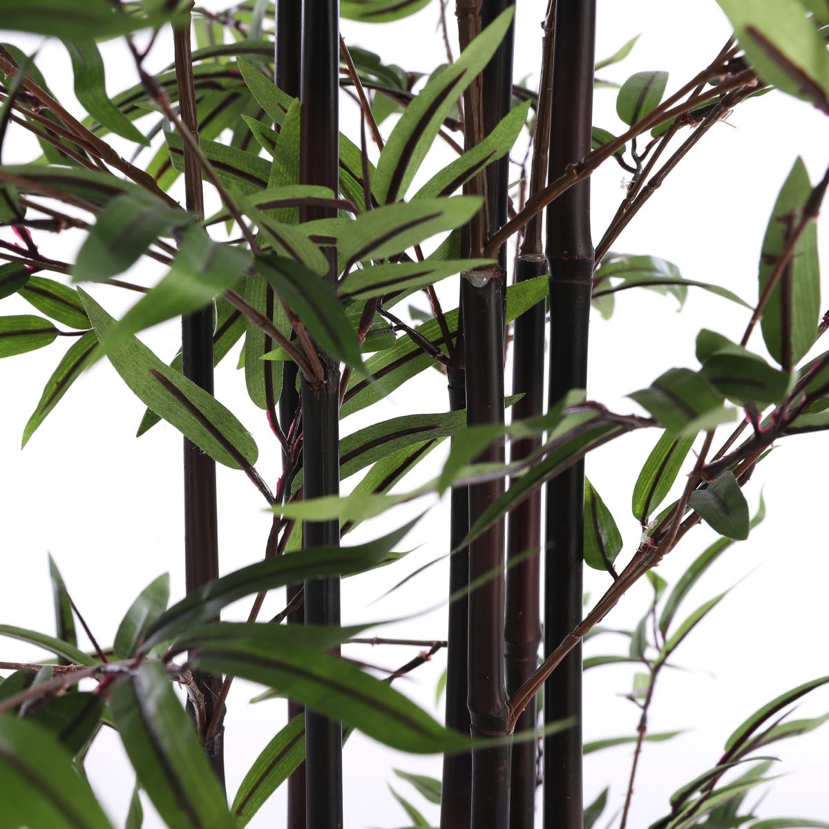 Mica decorations bambou h150 vert avec tribus noires