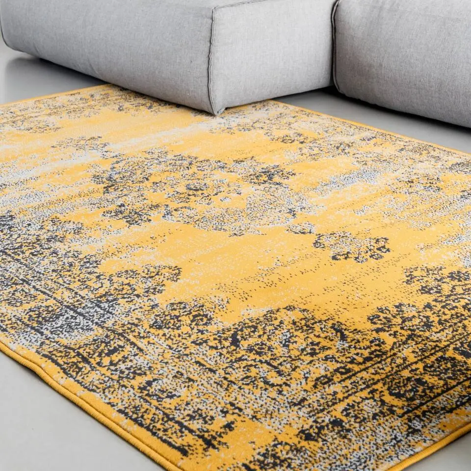 EVA Interior vintage Vloerkleed Bloom Geel - 270 x 185 cm