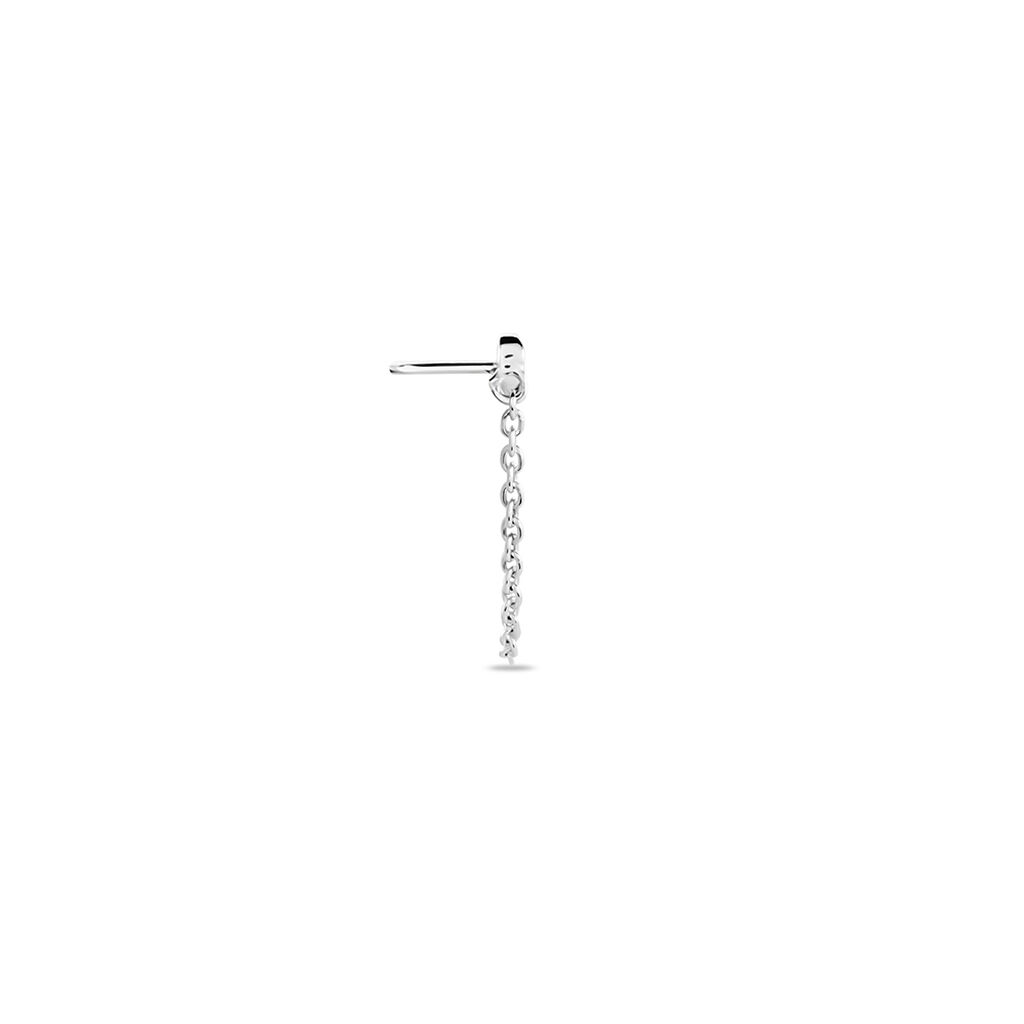 Bijoux D'oreilles Parigi Argent Blanc