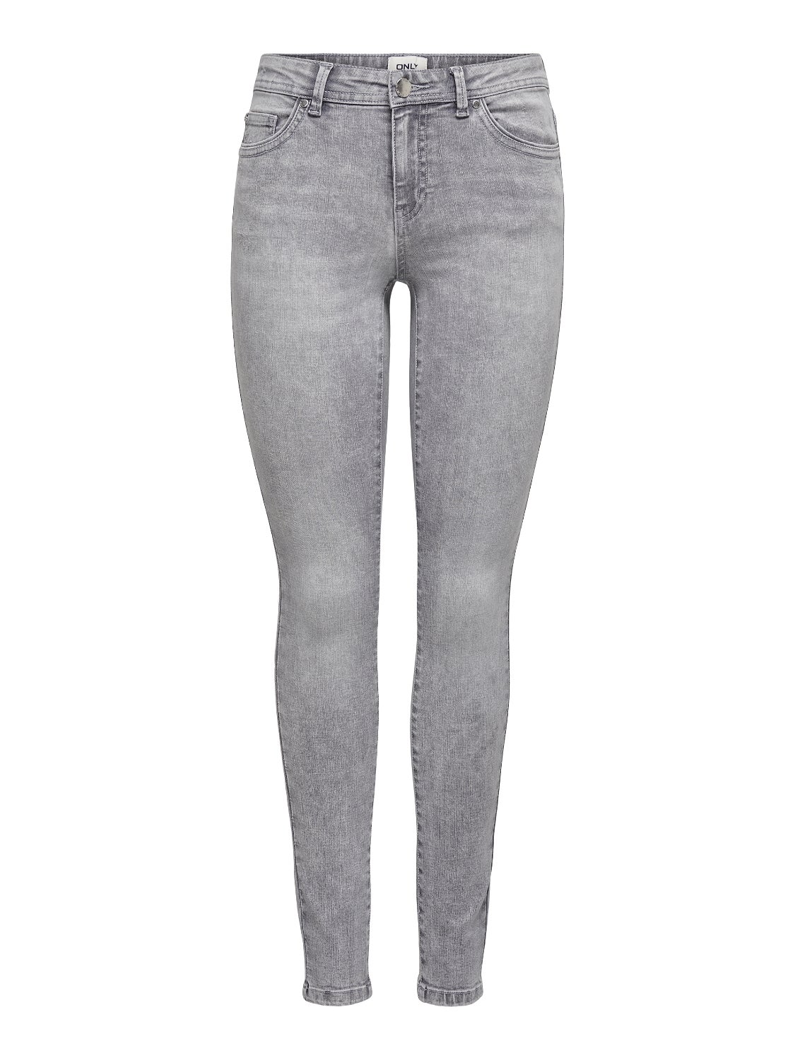 ONLWAUW Mittlere Taille Skinny Fit Jeans Medium Grey Denim