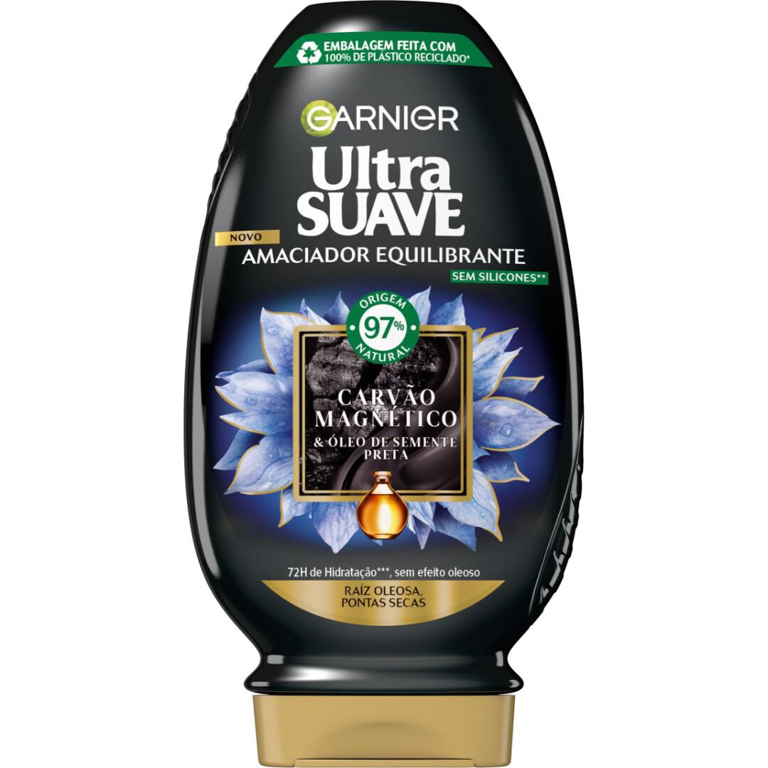 GARNIER  ULTRA SUAVE Condicionador com Carvão Magnético - 400ml