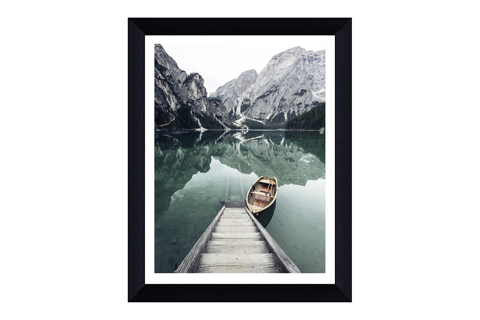 Between bilde Fotoprint med glass og sort ramme. 80x106 cm