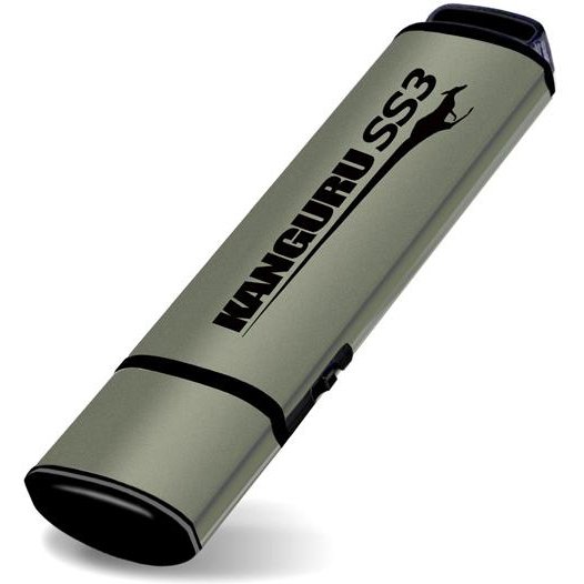 iStorage Kanguru 64GB SS3 USB3.0 lecteur USB flash 64 Go USB Type-A 3.2 Gen 1 (3.1 Gen 1) Aluminium