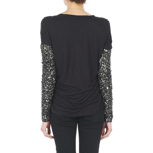 Manoush - TSHIRT ML INDIAN BASIC - Noir