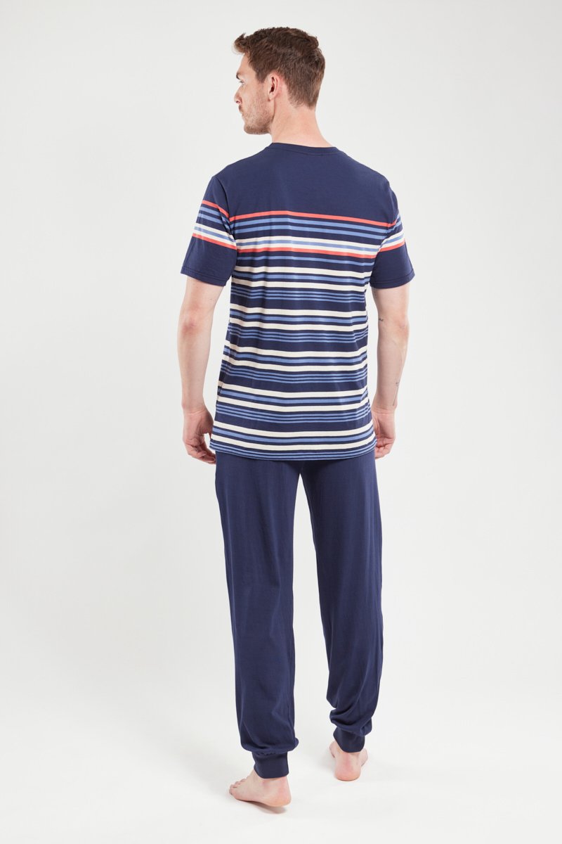 Pyjama jogging rayé - coton