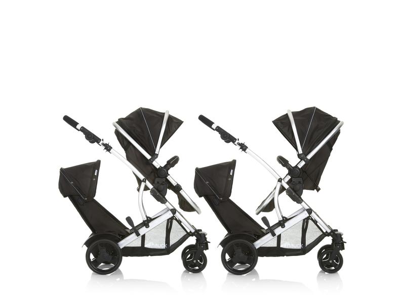 Hauck Geschwisterwagen Duett 2 Black Geschwisterwagen Duett 2, Schwarz