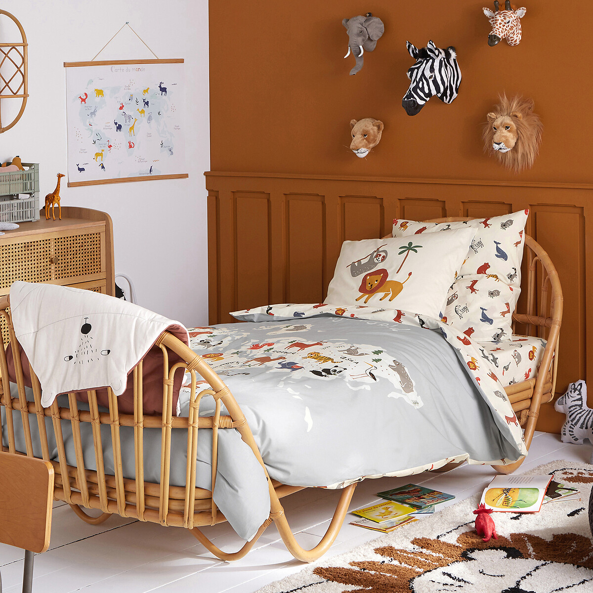 LA REDOUTE INTERIEURS<br>Cama infantil vintage de vime com base, Malu