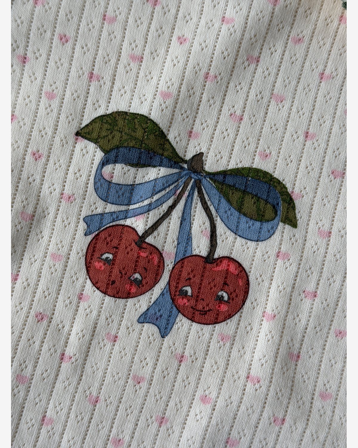 Body Kortermet – 100% Øko Bomull, Pointelle | Minnie Short Sleeve Body