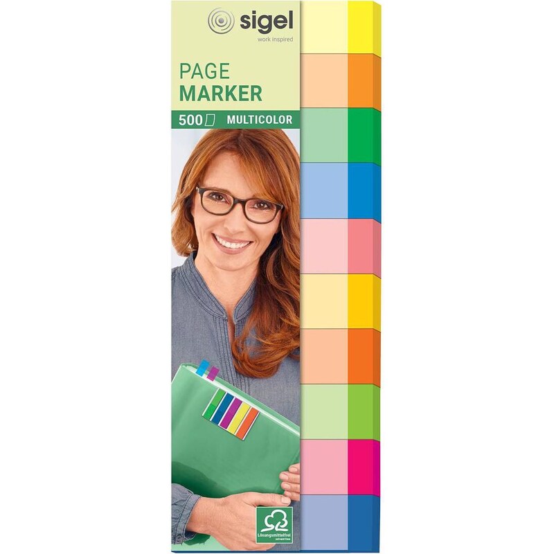 Sigel Index Marker Papier, 15 x 50 mm, 10 x 50 Blatt