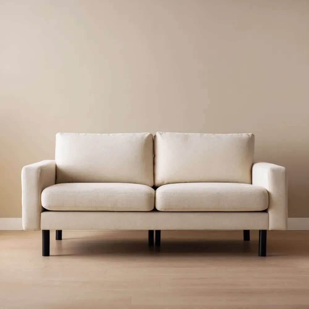 Zweisitzer-Sofa Stoff Beige - 150x85x75 cm
