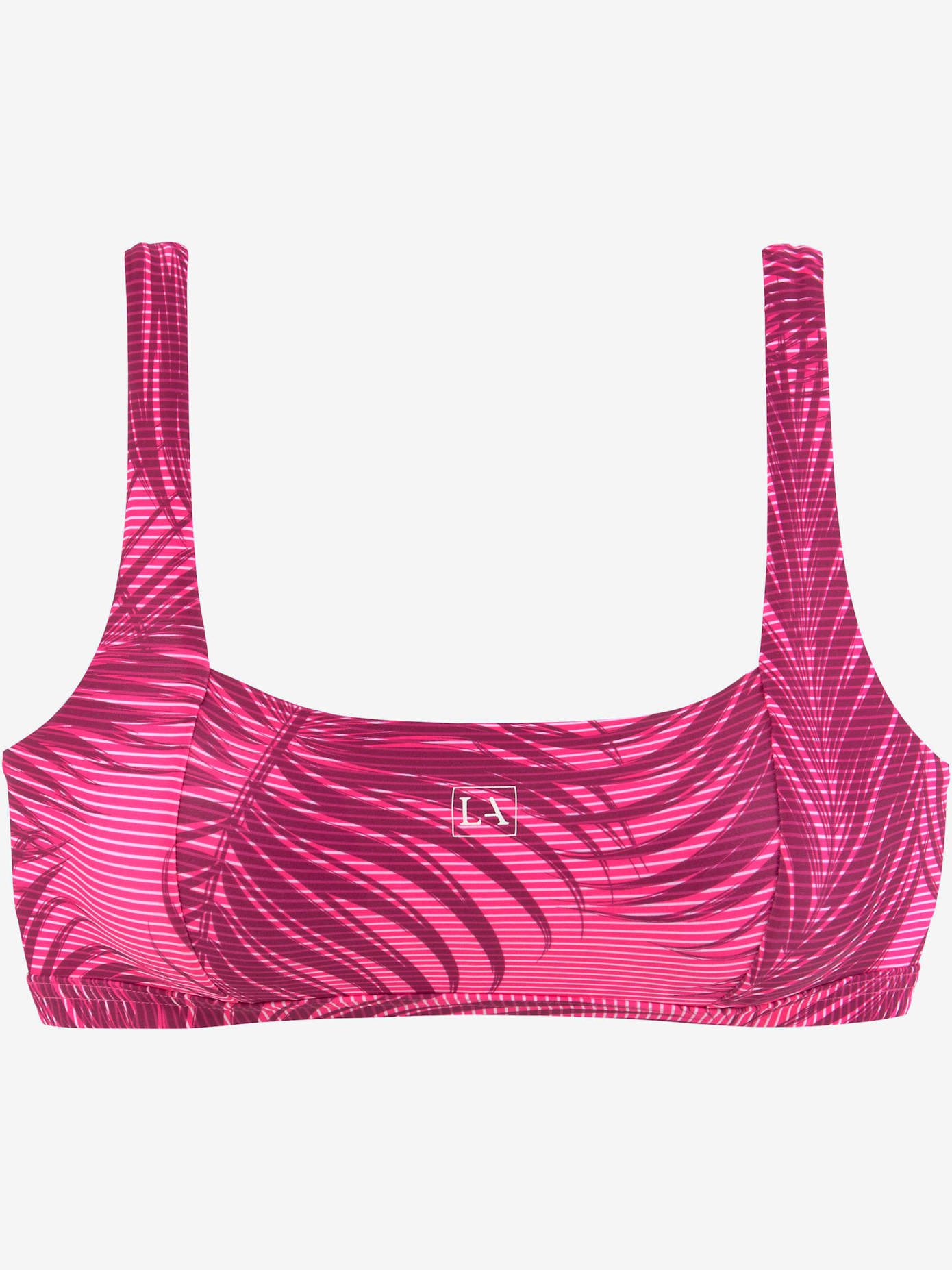 Haut de bikini bustier imprimé palmiers tendance