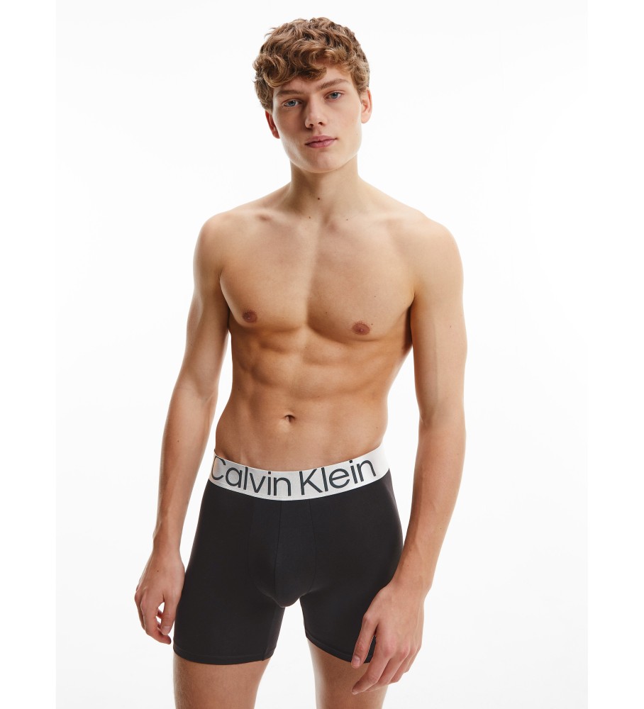 Cuecas Boxer Longas Calvin Klein - Pacote com 3