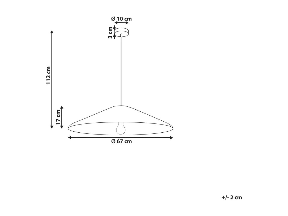 Lampe suspension LUAGAN Osier Naturel