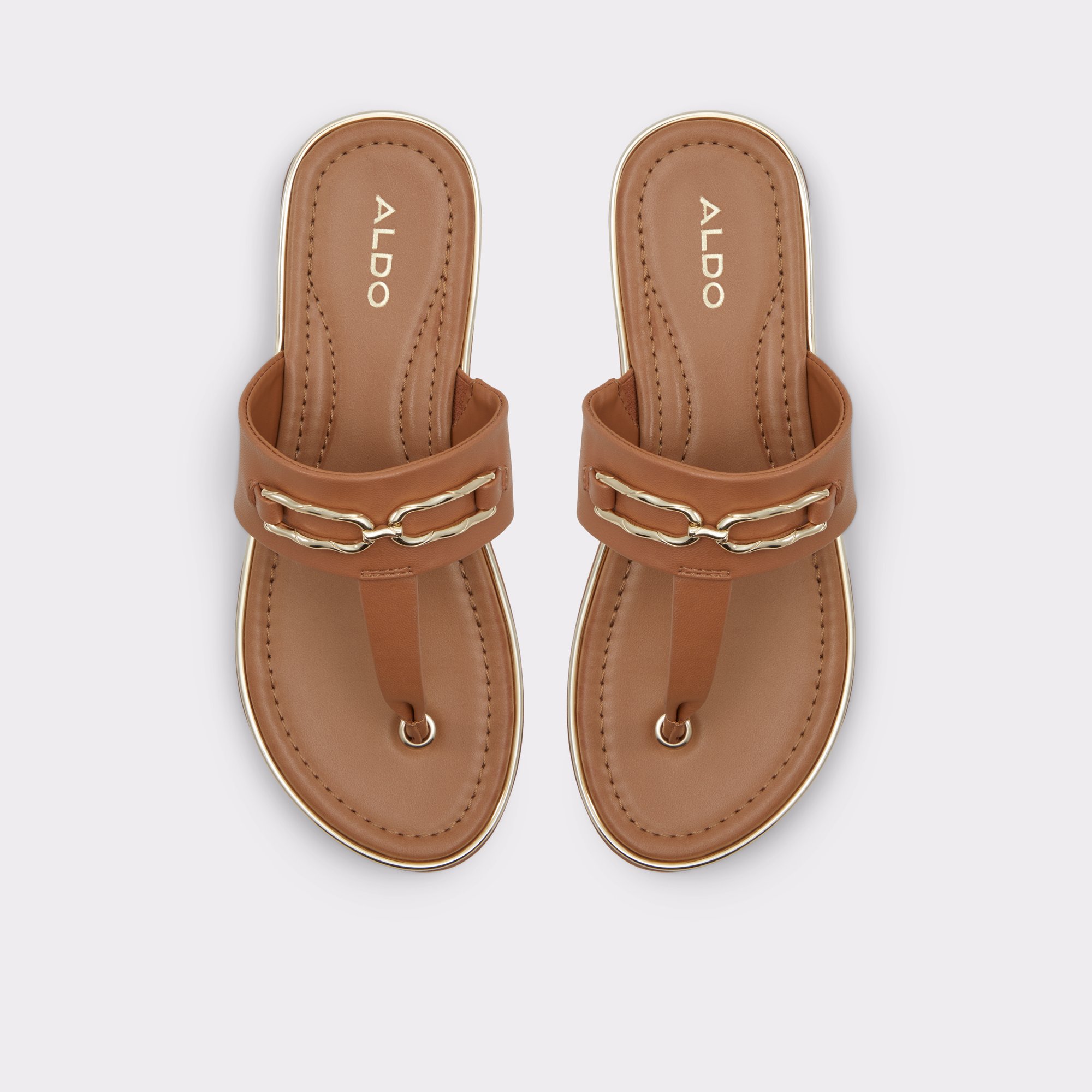 Enorel Dark Beige Women Flat Sandals