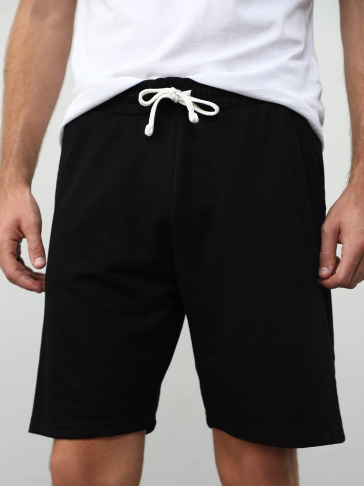 Conjunto com 2 shorts de moletom básicos - Preto