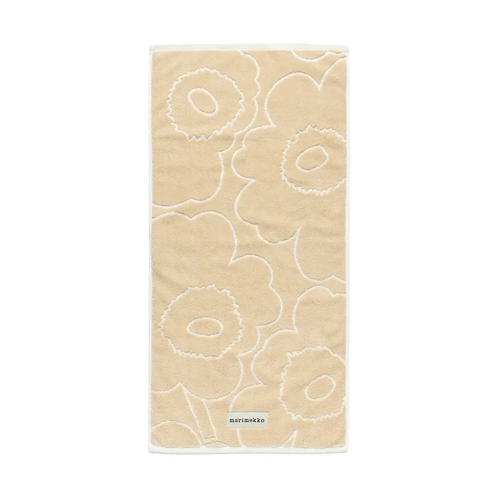 Marimekko - Piirto Unikko Handtuch, 50 x 100 cm, straw / off-white