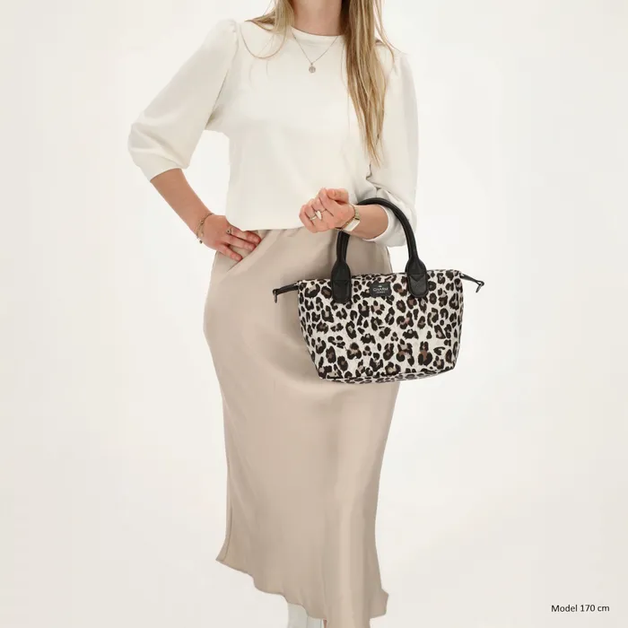 Charm London Buckingham Handtas Luipaard beige