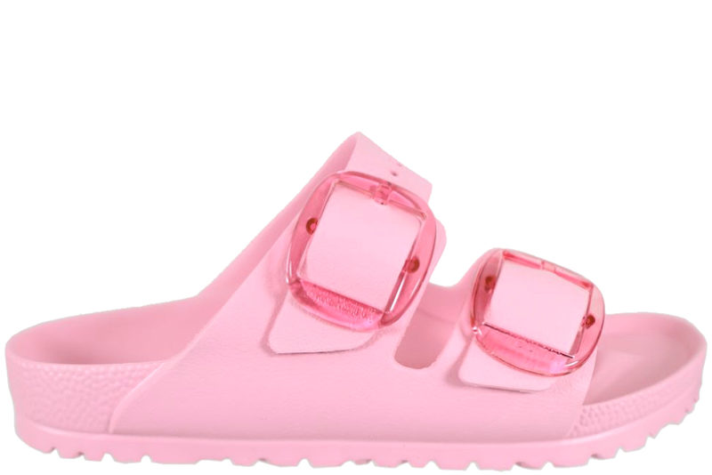 BIRKENSTOCK BADE SLENTERS I PINK PU