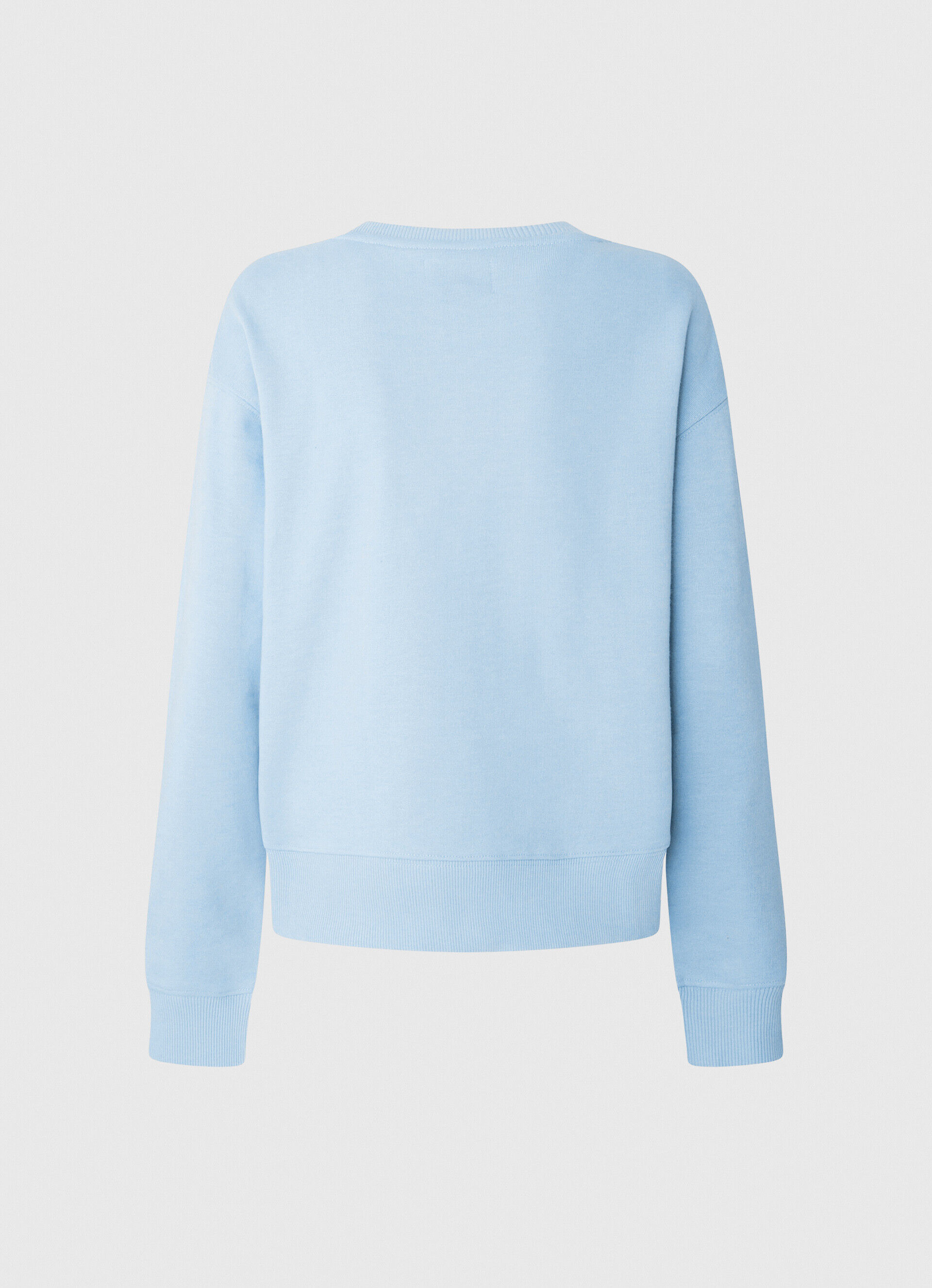 MOLETOM COM LOGOTIPO ESTAMPADO - azul-marinho