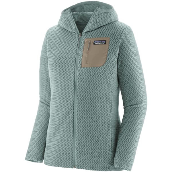 Veste polaire randonnée PATAGONIA W'S R1 AIR FULL-ZIP HOODY TORREY PINE GREEN