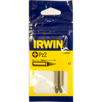 Irwin schroefbit Pozidriv 50 mm PZ2 2 stuks