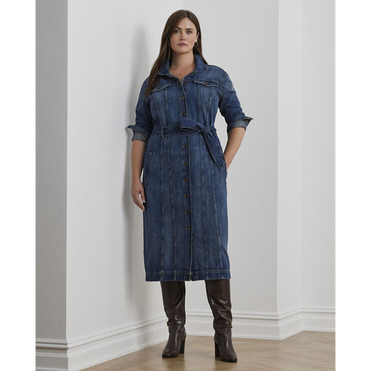 Lauren Ralph Lauren 3X1 RIGID DENIM-DRESS Harvest wash