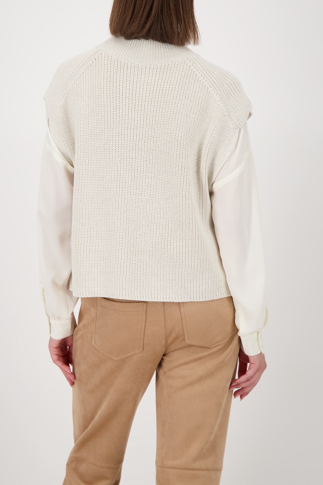 Monari Pullunder , Regular fit mit Stehkragen