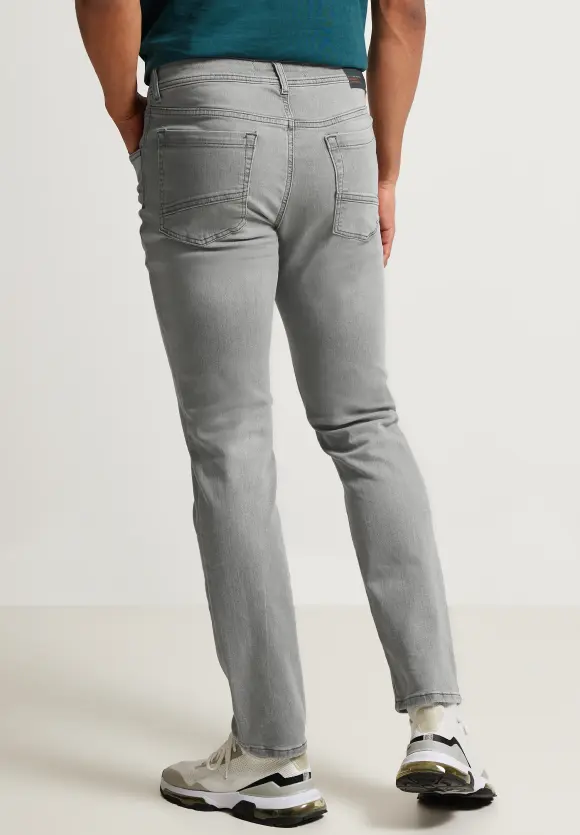 Slim Fit Jeans - light grey heavy bleached